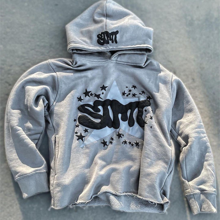 Kvinders hoodie med trendy grafisk design Skovae