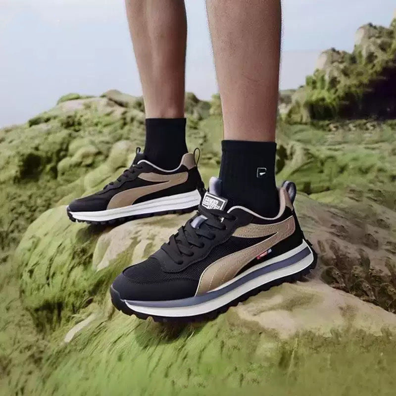 Herre løbesneaker med slidstærk overkonstruktion og innovativ dæmpningsteknologi Stilla