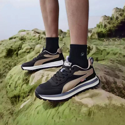Herre løbesneaker med slidstærk overkonstruktion og innovativ dæmpningsteknologi Stilla