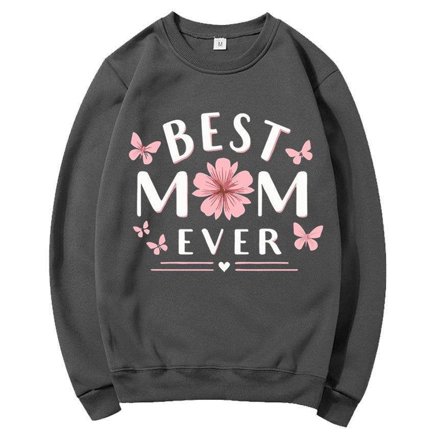 Kvinders sweatshirt med legende yndlingsudsagn og blomsterdesign Stilla