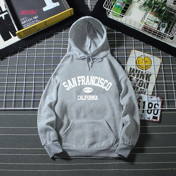 Kvinders hættetrøje med San Francisco print Skovae