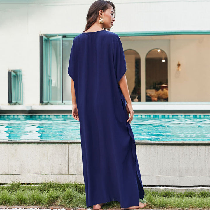Damer Elegant Kaftan med kunstneriske Applikationer Stilla