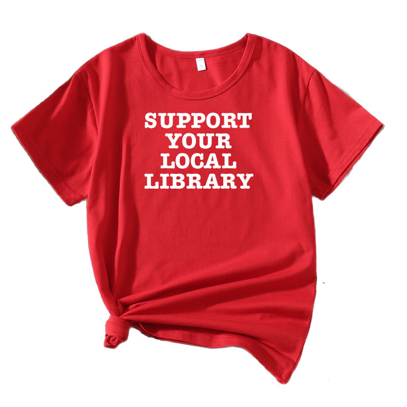 Dame Fritid Litterær Støtte T-Shirt Stilla