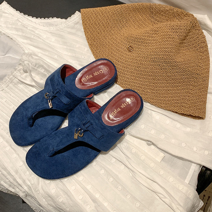 Dame mode tæer splittere med elegant sløjfedetalje Stilla
