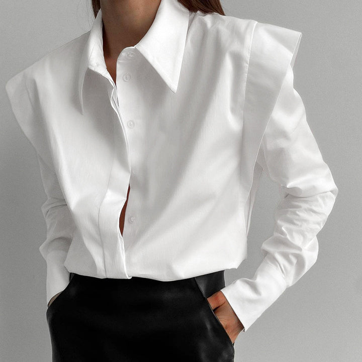 Dame Oversized Bluse med struktureret design og elegante detaljer Stilla