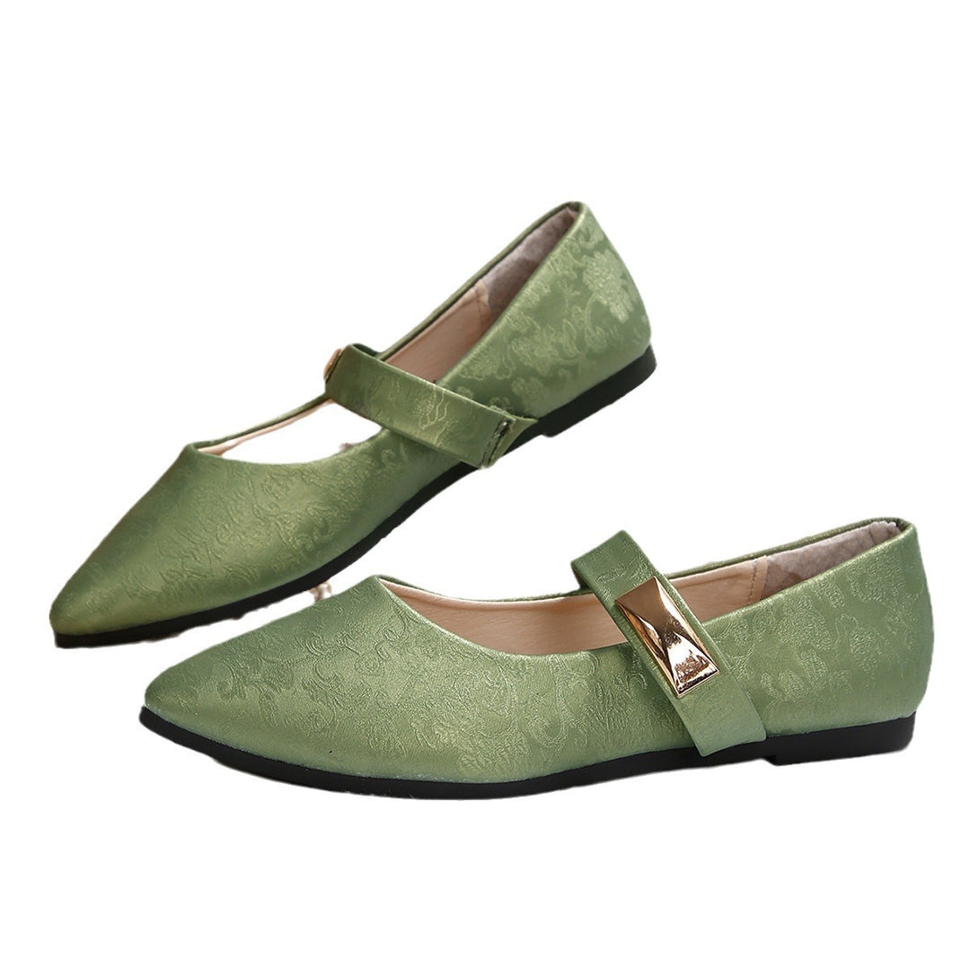Damer spidse ballerinas med elegant spænde og komfortabel sål Stilla