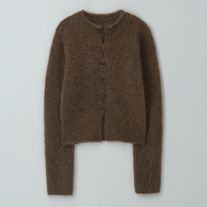 Dame blød og hyggelig strik cardigan i mohair-blanding Stilla