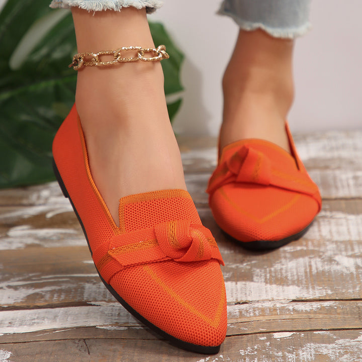 Dame elegante slippers med moderne knude-detaljer Stilla