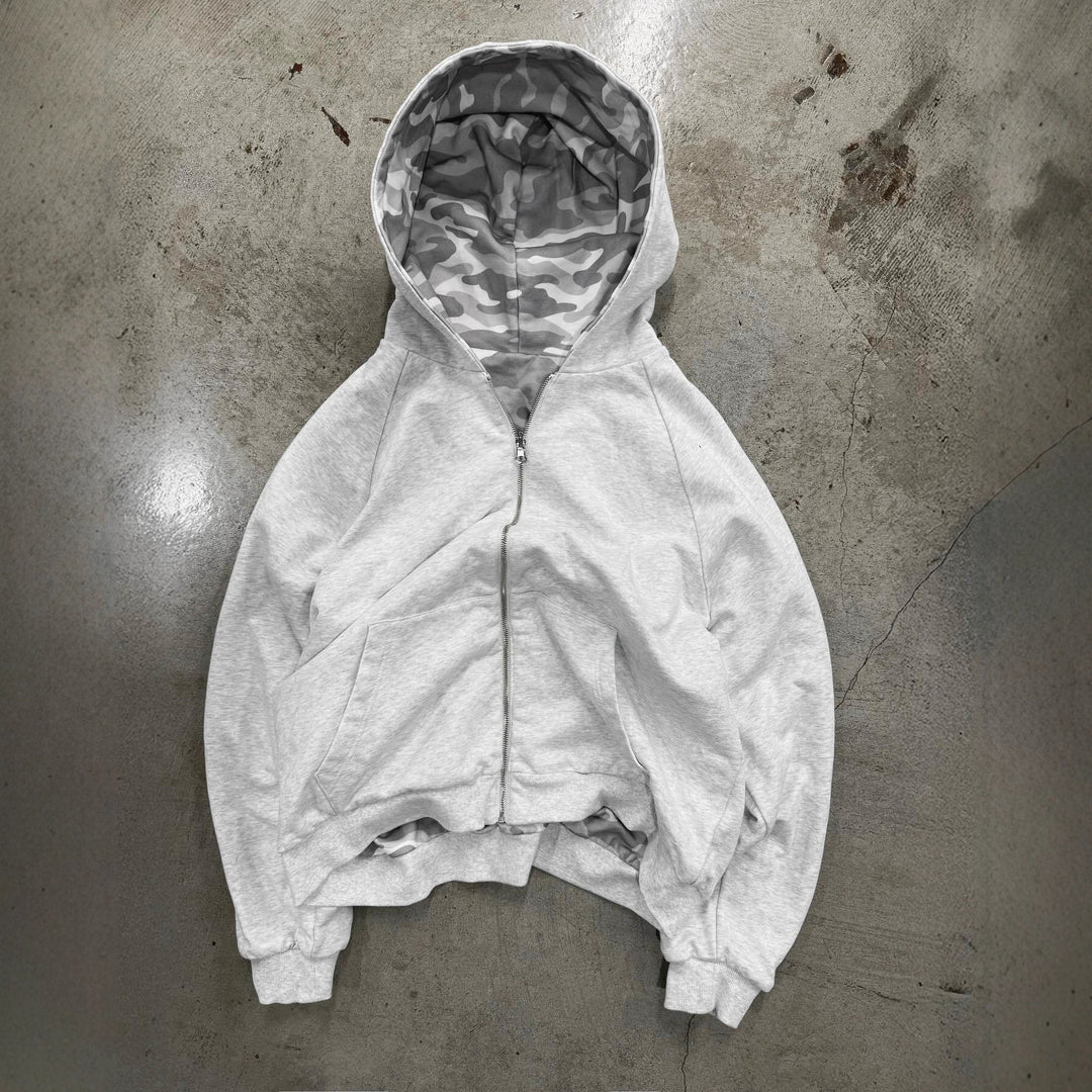 Kvinders hættejakke i moderne camouflage-design Stilla