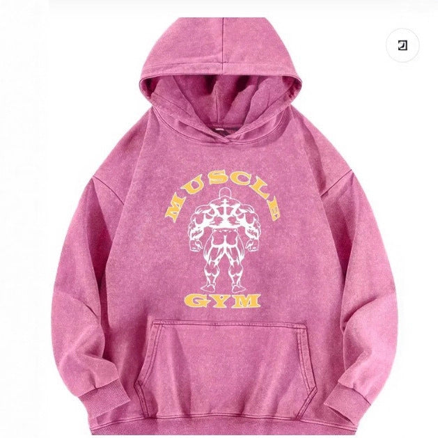Dame hoodie med inspirerende fitness motiv Skovae