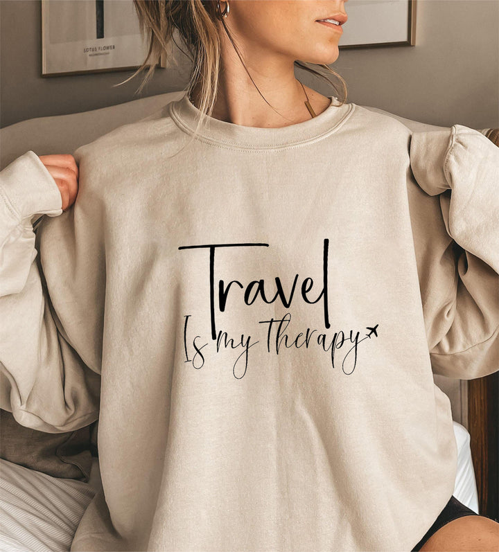 Kvinders sweatshirt med statement print og pufærmer Stilla