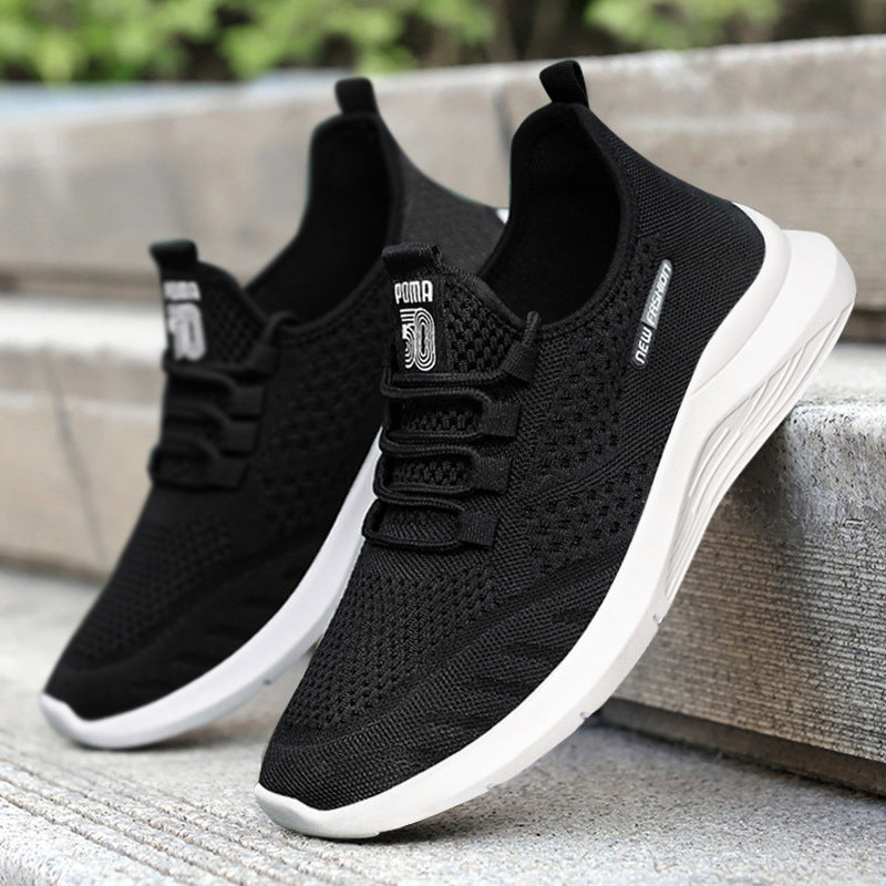 Dame Sporty Åndbar Sneakers med elastisk snøresystem og dæmpende fodseng Stilla