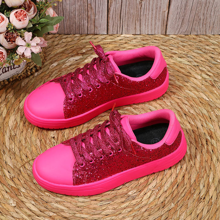 Dame Funklende Sneakers med glitrende overflade og skridsikker sål Stilla