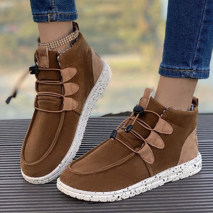Dame sneakers med elastisk snørresystem og skridsikker sål Stilla
