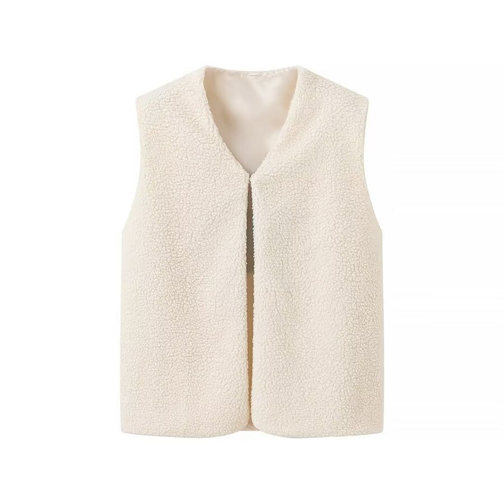 Femme Fleece Vest med Behagelig Struktur Stilla
