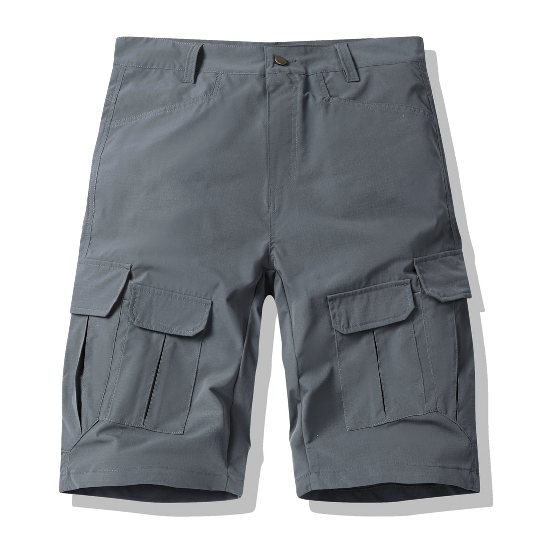Herre multifunktionelle Cargo-Shorts med praktiske sidelommer og elastisk talje Stilla