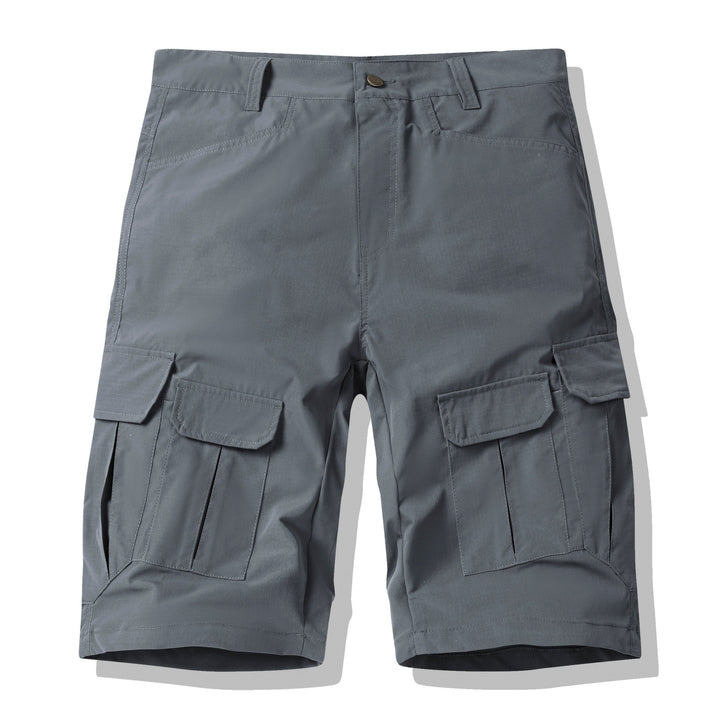 Herre multifunktionelle Cargo-Shorts med praktiske sidelommer og elastisk talje Stilla