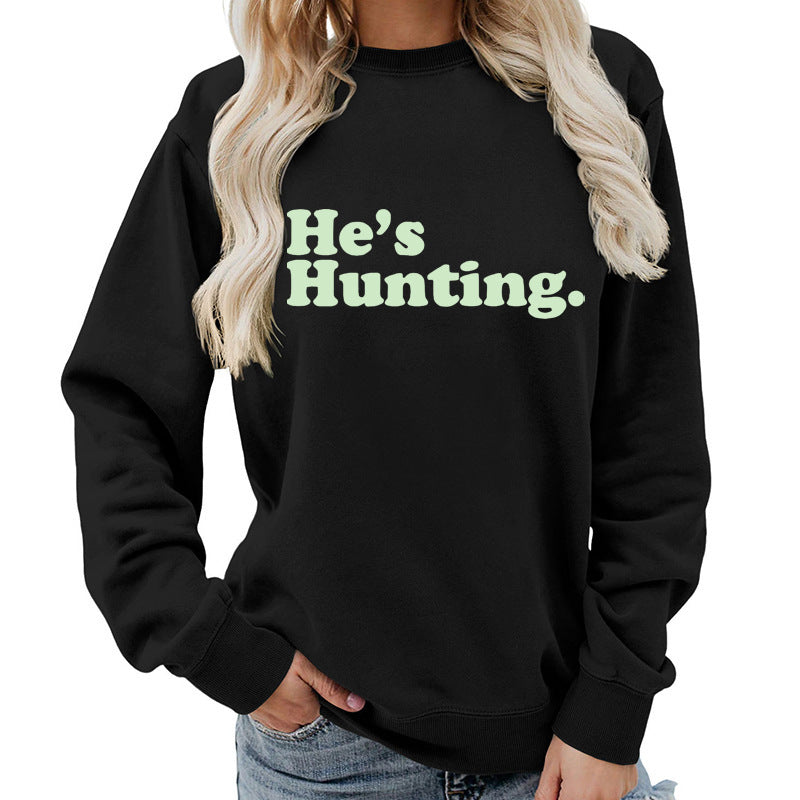 Kvinders sweatshirt med moderne skrift og afslappet snit Stilla