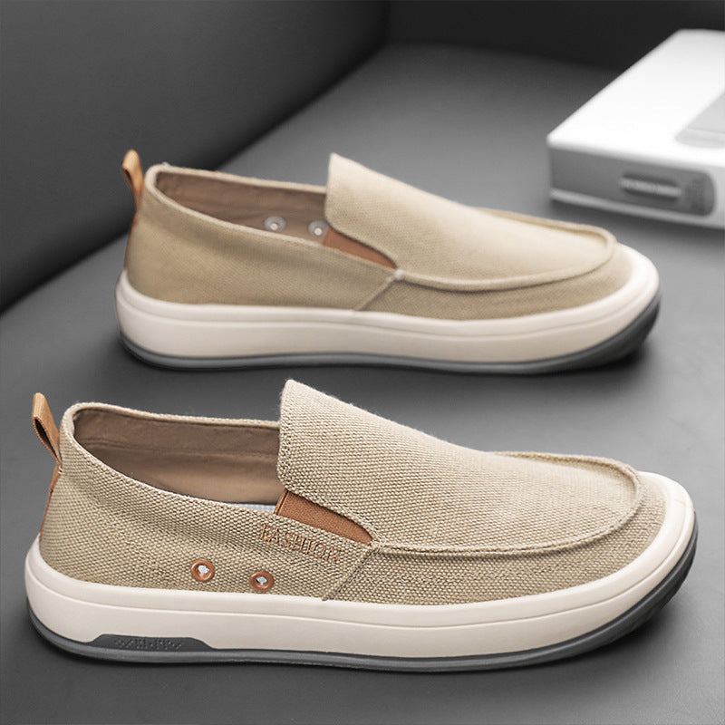 Dame Casual Slip-On Sneakers med åndbart tekstilovermateriale Stilla