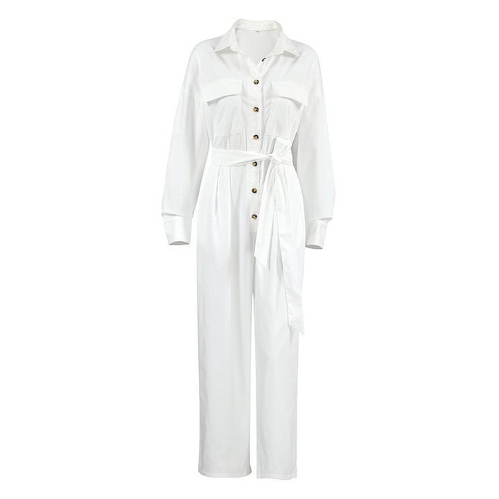 Dame Utility-jumpsuit med figursyet snit og praktiske lommer Stilla