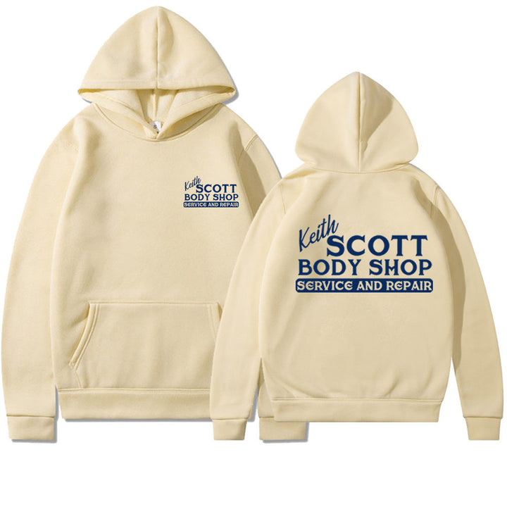 Kvinders hoodie sweatshirt med kreativt print og blødt fleece materiale Skovae
