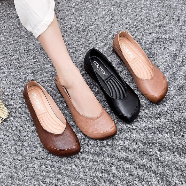 Dame klassiske Ballerinas med ergonomisk fodseng og skridsikker sål Stilla
