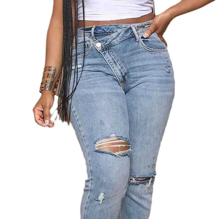 Kvinders Revne Boyfriend Jeans med Høj Talje og Casual Look Stilla