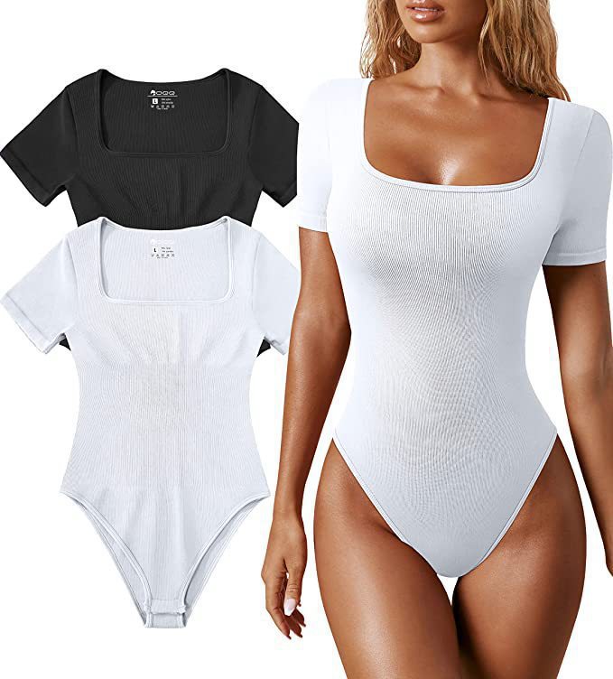 Dame kropsnær kortærmet body Stilla