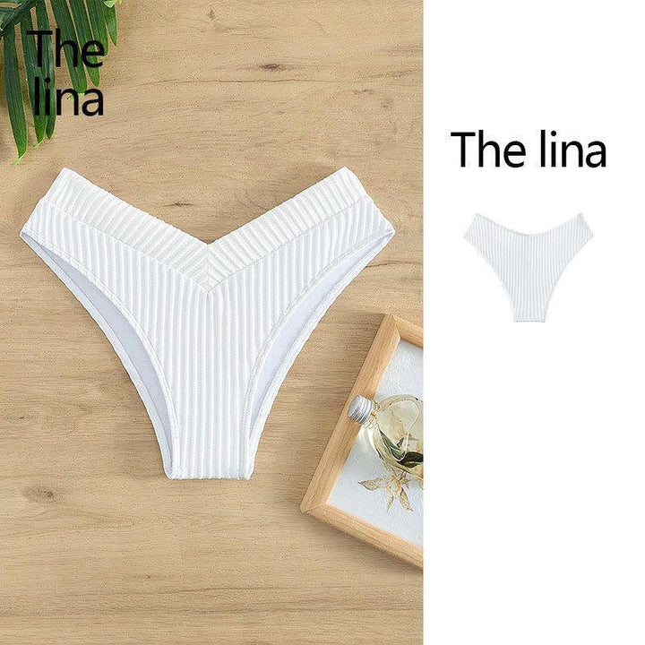 Dame høj talje bikini buks med moderigtig V-design Skovae