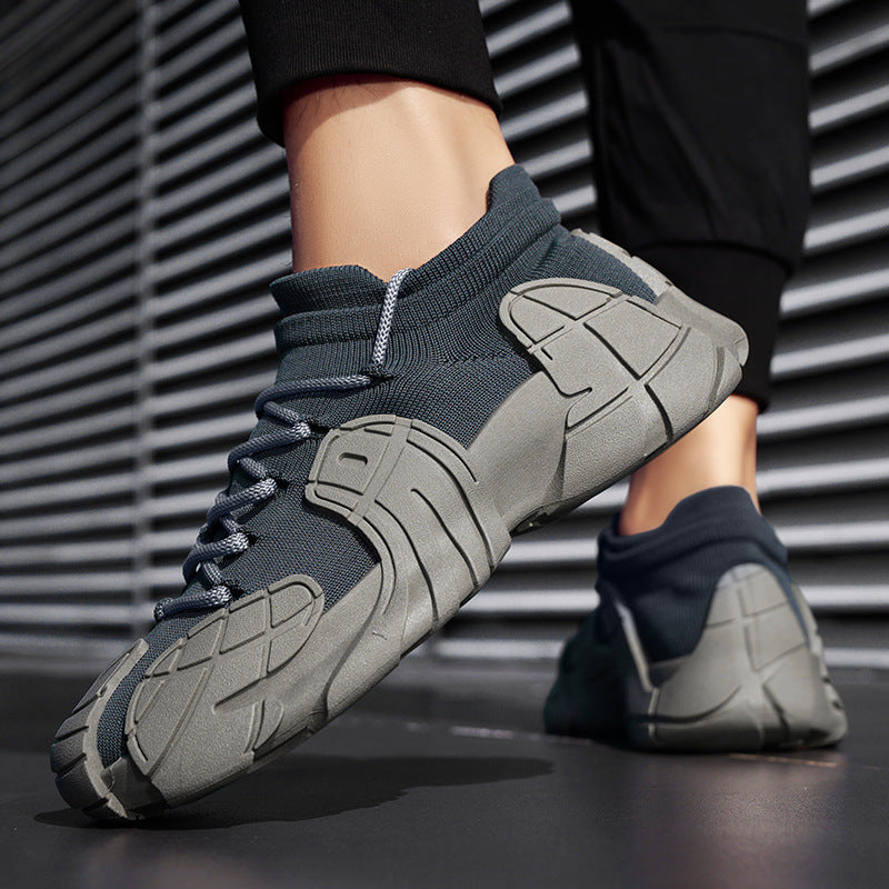 Herrer futuristiske sneakers med sok-lignende design og skridsikker sål Stilla