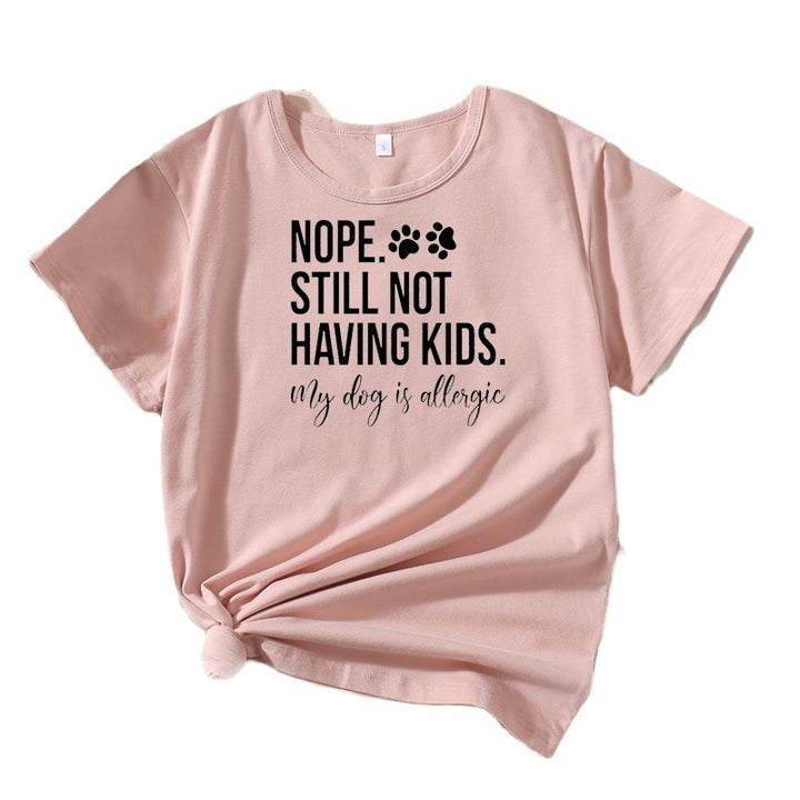 Kvinder Humoristisk Kæledyrelsker Grafik T-Shirt Stilla