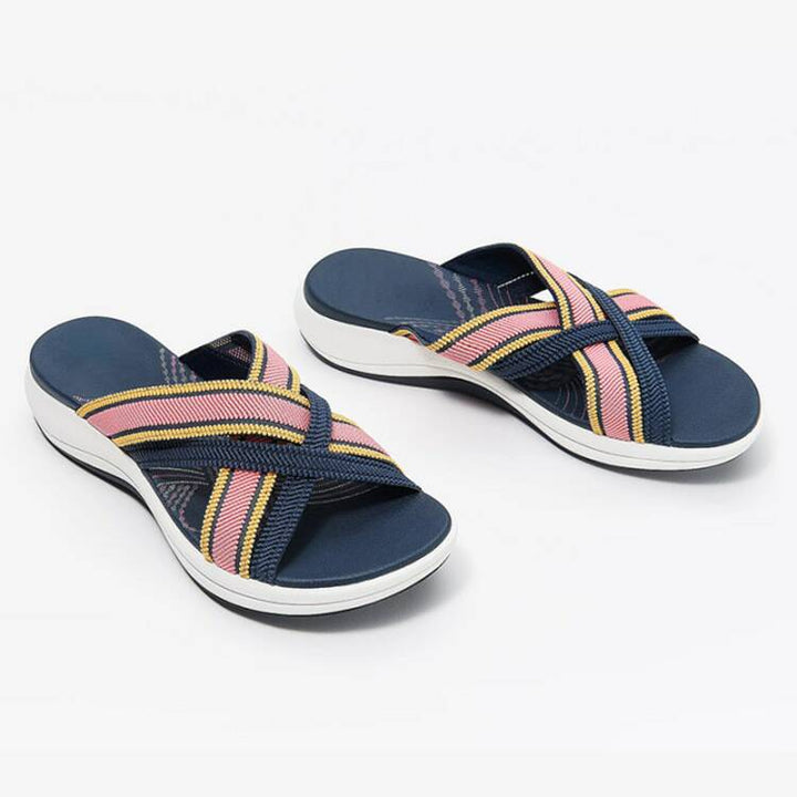 Dame Komfort-sandaler med ergonomisk sål og justerbare remme Stilla