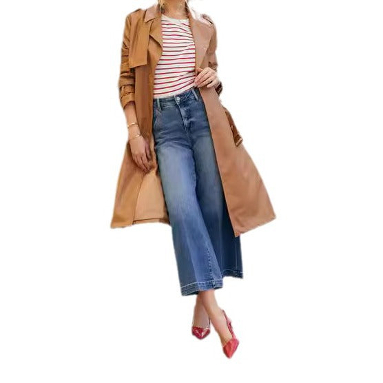 Dame brede jeans i komfortabel vintage-stil Stilla