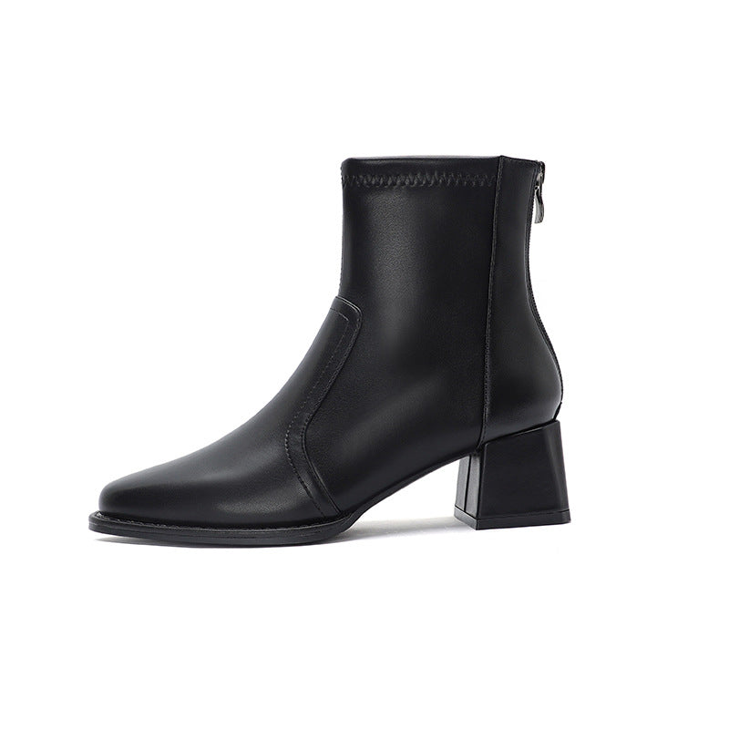 Dame Trendy Chunky Blokhævet Støvler Stilla