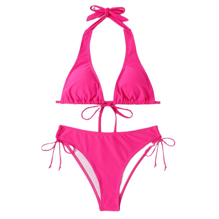 Dame Triangel-Bikini med justerbare stropper og smart snit Skovae