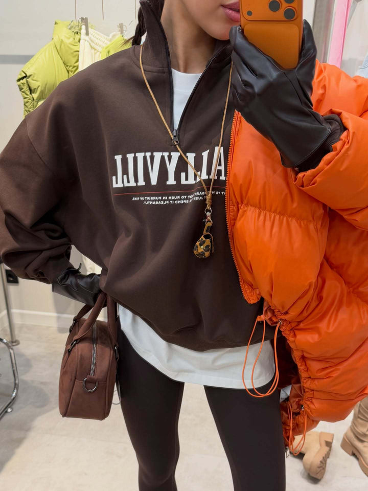 Kvinders sporty zip trøje i afslappet design Stilla