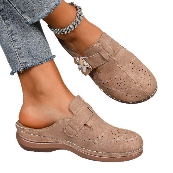 Dame Clogs med komfortabelt blomsterdesign og anatomisk fodseng Stilla