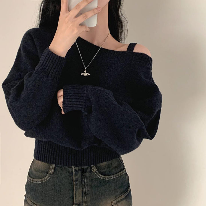 Damer Fashionable Sweatshirt med Skulder Design og Casual Snit Stilla