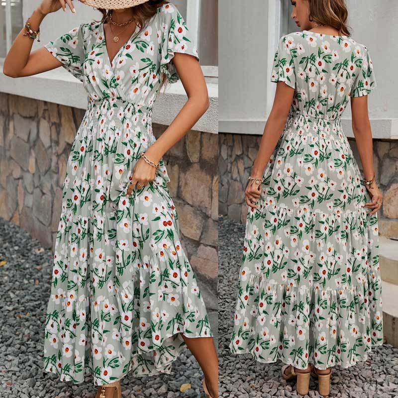 Dame Bohemian Trappe Maxi Kjole Stilla 1751507307