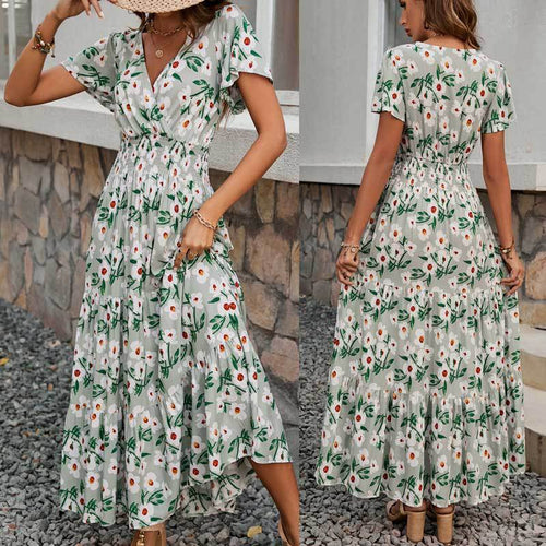 Dame Bohemian Trappe Maxi Kjole Stilla 1751507307