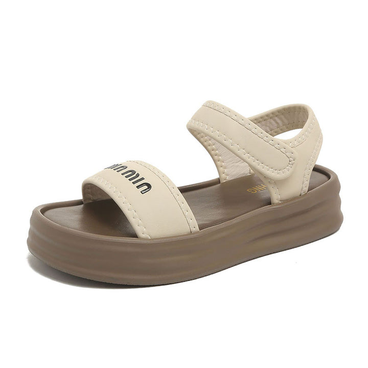 Dame Komfortable Sandaler med justerbare velcro-lukninger og ergonomisk sål Stilla