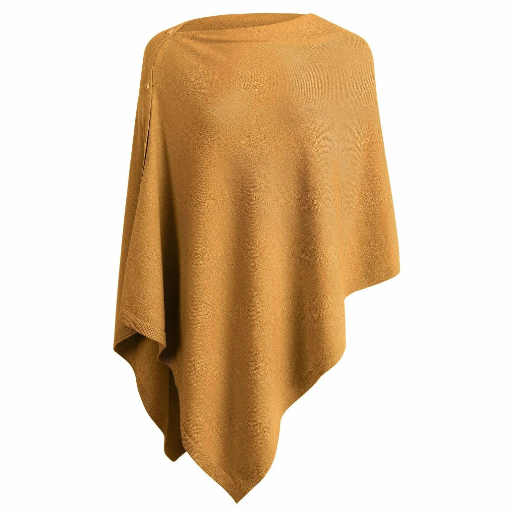 Dame Komfortabel Oversized Poncho Wrap Stilla