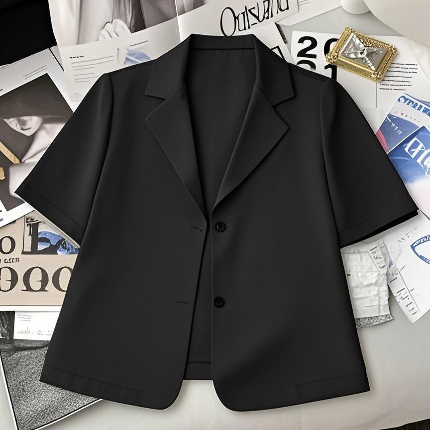 Dame Kortærmet Blazer med moderne snit Stilla