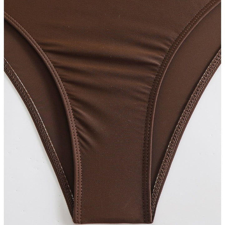 Dame Triangel-Bikini med glitrende glimmerstof og justerbare bindebånd Stilla