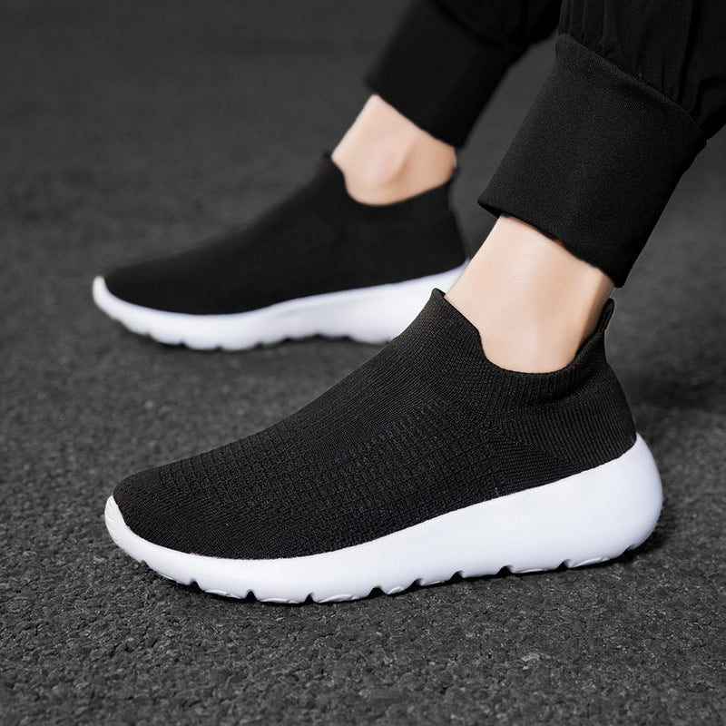 Unisex nan sømløs sokkesneaker med åndbar tredimensionel strikonstruktion og stødabsorberende fleksibel sål Skovae