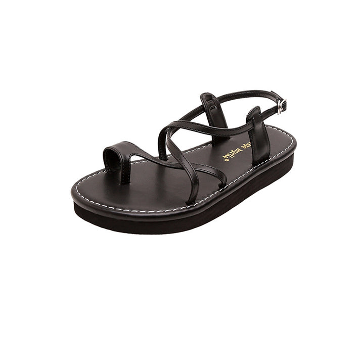 Dame badesandaler med elegant rem-design og komfortabelt fodseng Stilla
