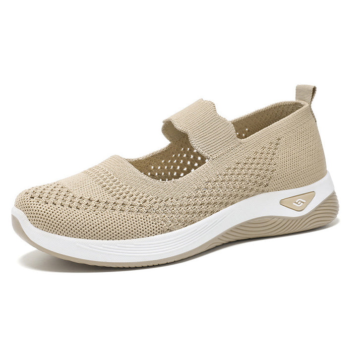 Dame Åndbare Slip-On Fritidssko med justerbar rem og skridsikker sål Stilla