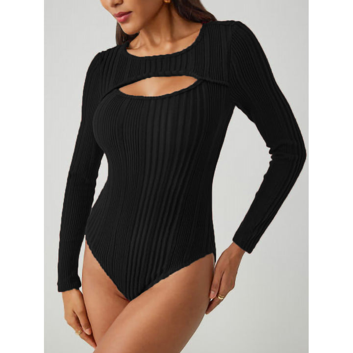 Dame Ribben-Cut-Out Langærmet Bodysuit Stilla