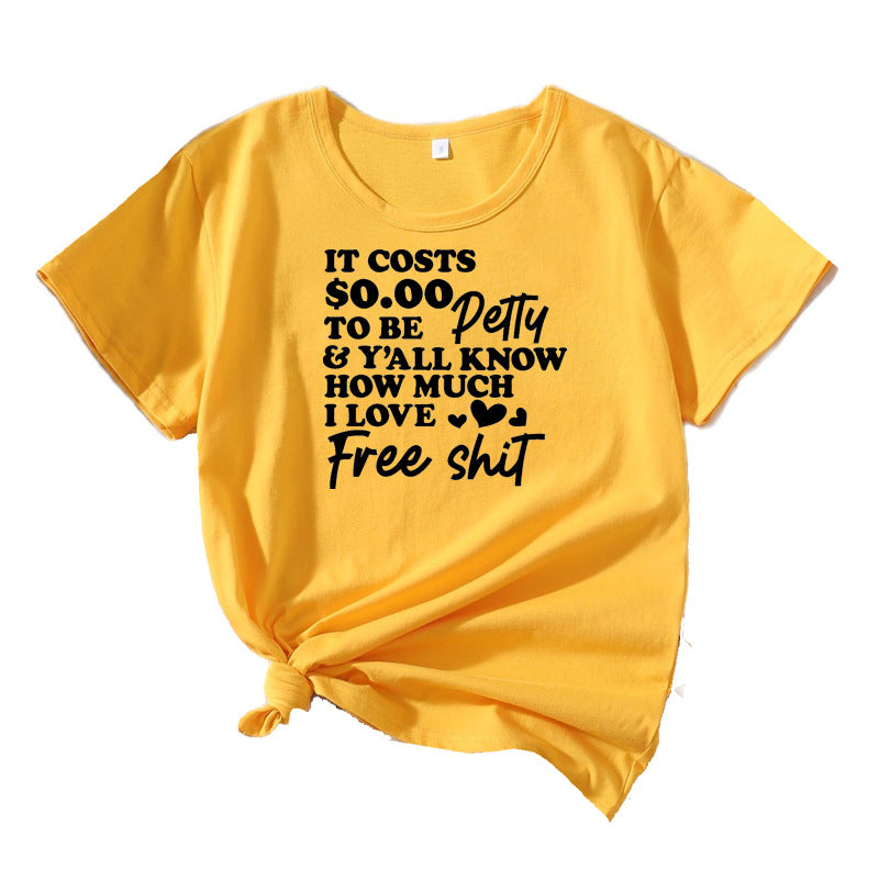 Dame Fritid Sjov Slogan T-Shirt Stilla