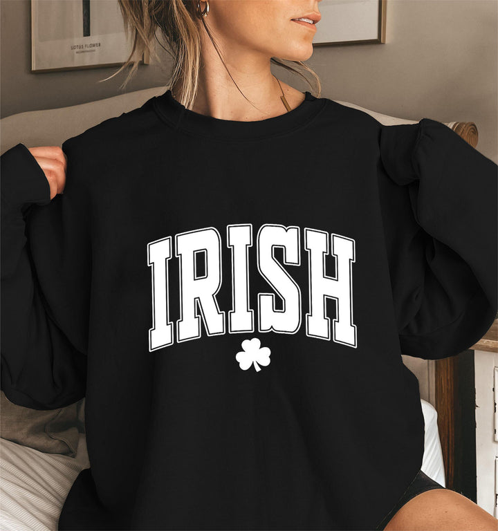 Kvinders sweatshirt med nuværende irske design højdepunkter Stilla